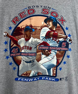 Vintage Red Sox Pedro Martinez Nomar Garciaparra T-shirt sz XL