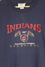 Load image into Gallery viewer, Vintage 1997 Indians AL Champions Tshirt sz M