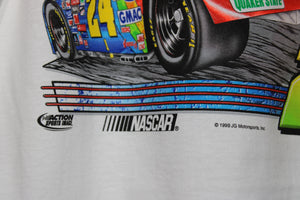 Vintage Jeff Gordon DuPont Racing Double Sided T-shirt sz L (fits XL)