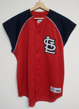 Load image into Gallery viewer, Cardinals 1/4 Sleeve Majestic Jersey sz L