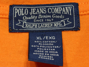 Vintage Polo Jeans Co. Orange Flag Shirt sz XL