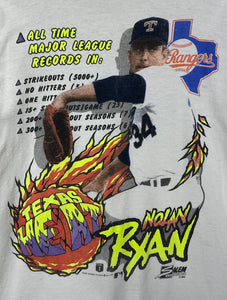 Vintage Texas Rangers Nolan Ryan Tshirt sz M
