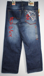 Vintage Avirex Dragon Embroidered Jeans sz 38 New w/ Tags