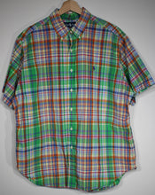 Load image into Gallery viewer, Vintage Polo Ralph Lauren Plaid Short Sleeve Button Up Shirt sz XL