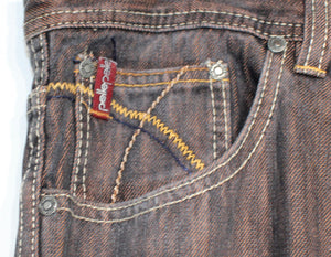 Vintage Pelle Pelle Brown Wash Jeans sz 36 New w/ Tags
