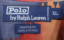 Load image into Gallery viewer, Vintage Polo Ralph Lauren Native Print Button Up Tshirt sz XL