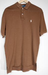 Vintage Brown Ralph Lauren Polo Shirt sz M