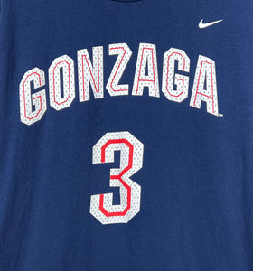 Vintage Adam Morrison Gonzaga Bulldogs Nike Tshirt sz S