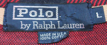 Load image into Gallery viewer, Vintage Ralph Lauren Polo Sportsman 1/4 Zip Pull Over Flannel Shirt sz L