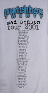 Vintage Matchbox Twenty 2001 Tour Tshirt sz M