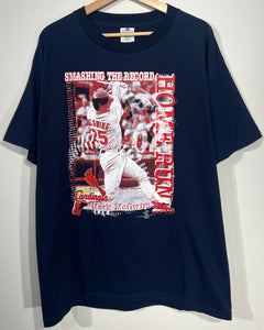 Vintage Cardinals Mark McGwire Home Run Record Tshirt sz L
