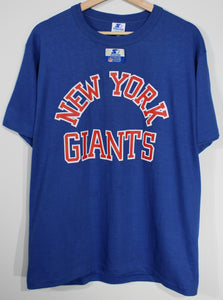 Vintage New York Giants Starter Arch Logo Tshirt sz Large New w. Tags