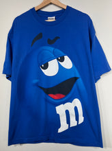 Load image into Gallery viewer, Vintage Blue M&amp;M Tshirt sz XL