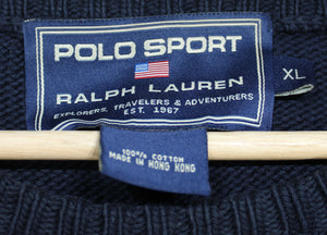 Vintage Ralph Lauren Polo Sport Knit Pocket Sweater sz XL