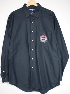 Vintage Ralph Lauren Polo Sport Ocean Challenge Button Up Shirt sz L