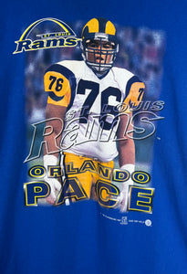 Vintage Rams Orlando Pace Tshirt sz L