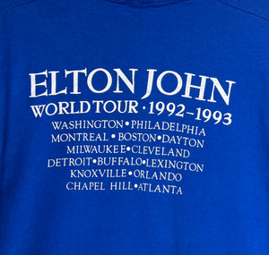 Vintage Elton John 1992-1993 World Tour Tshirt sz XL