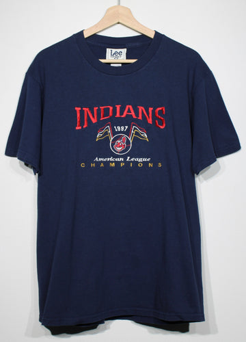 Vintage 1997 Indians AL Champions Tshirt sz M
