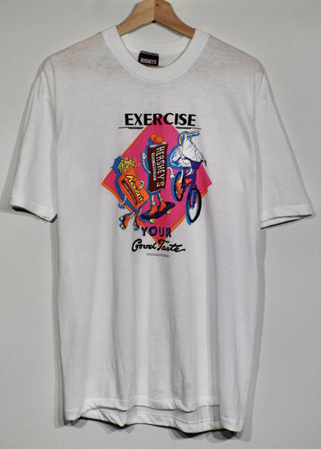 Vintage Hershey's Exercise Your Good Taste Tshirt sz XL (fits sz L)