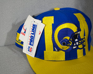 LA Rams Helmet Logo Pro Line Snapback New w/ Tags