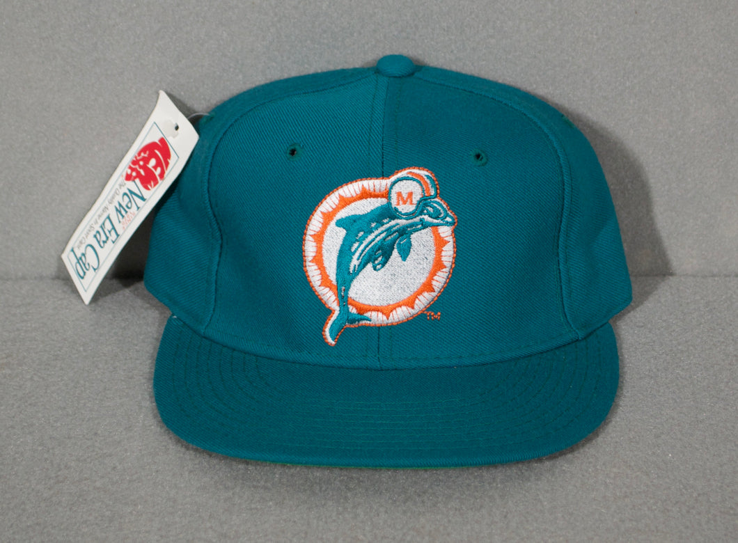 Vintage Dolphins Plain Logo Fitted sz 6 3/4 New w/ Tags