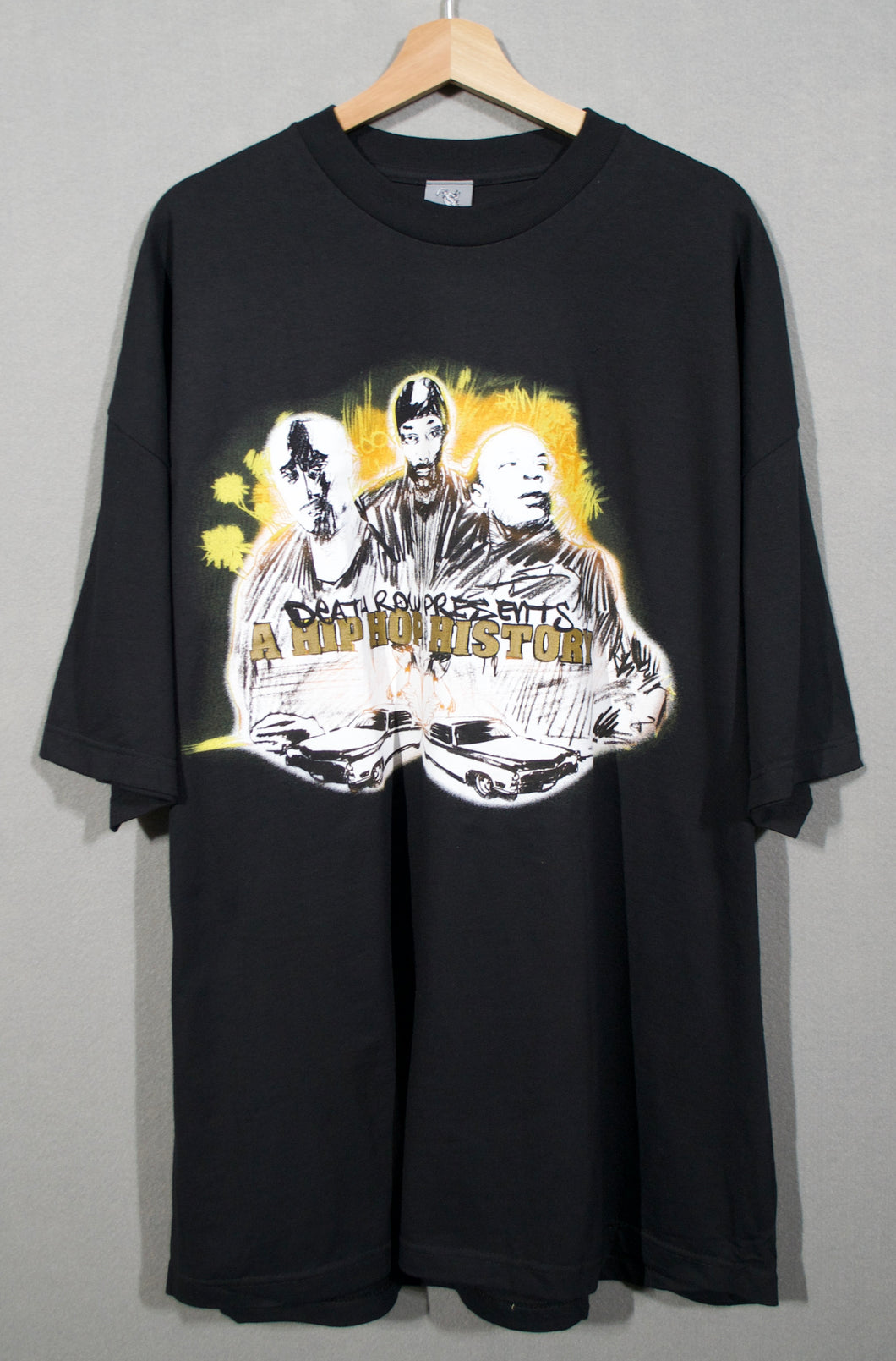 Vintage Death Row Presents A Hip Hop History Tshirt sz 3XL New w/o Tags