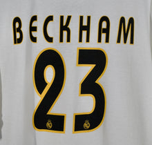 Load image into Gallery viewer, Vintage Real Madrid David Beckham Tshirt sz XL New w/ Tags