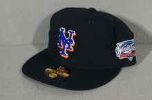 Load image into Gallery viewer, Vintage Mets 2000 World Series Fitted Hat sz 7 1/8 New w/ Tags