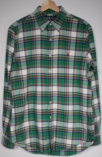 Vintage Polo Ralph Lauren Plaid Flannel Shirt sz M