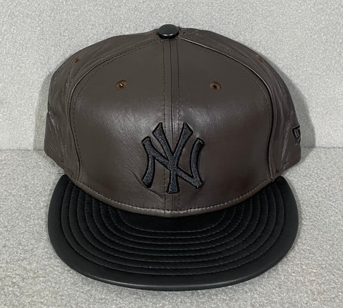 Vintage Leather Yankees Brown/Black New Era Fitted New w/ Tags