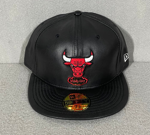 Vintage Leather Bulls New Era Fitted New w/ Tags