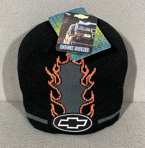 Vintage Chevy Orange Flames Beanie New w/ Tags