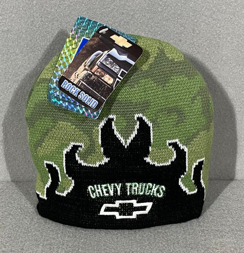 Vintage Chevy Camo Flames Beanie New w/ Tags