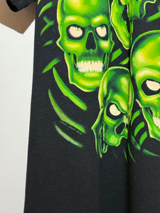 Vintage Liquid Blue Skull Pile Tshirt sz XL New w/ Tags