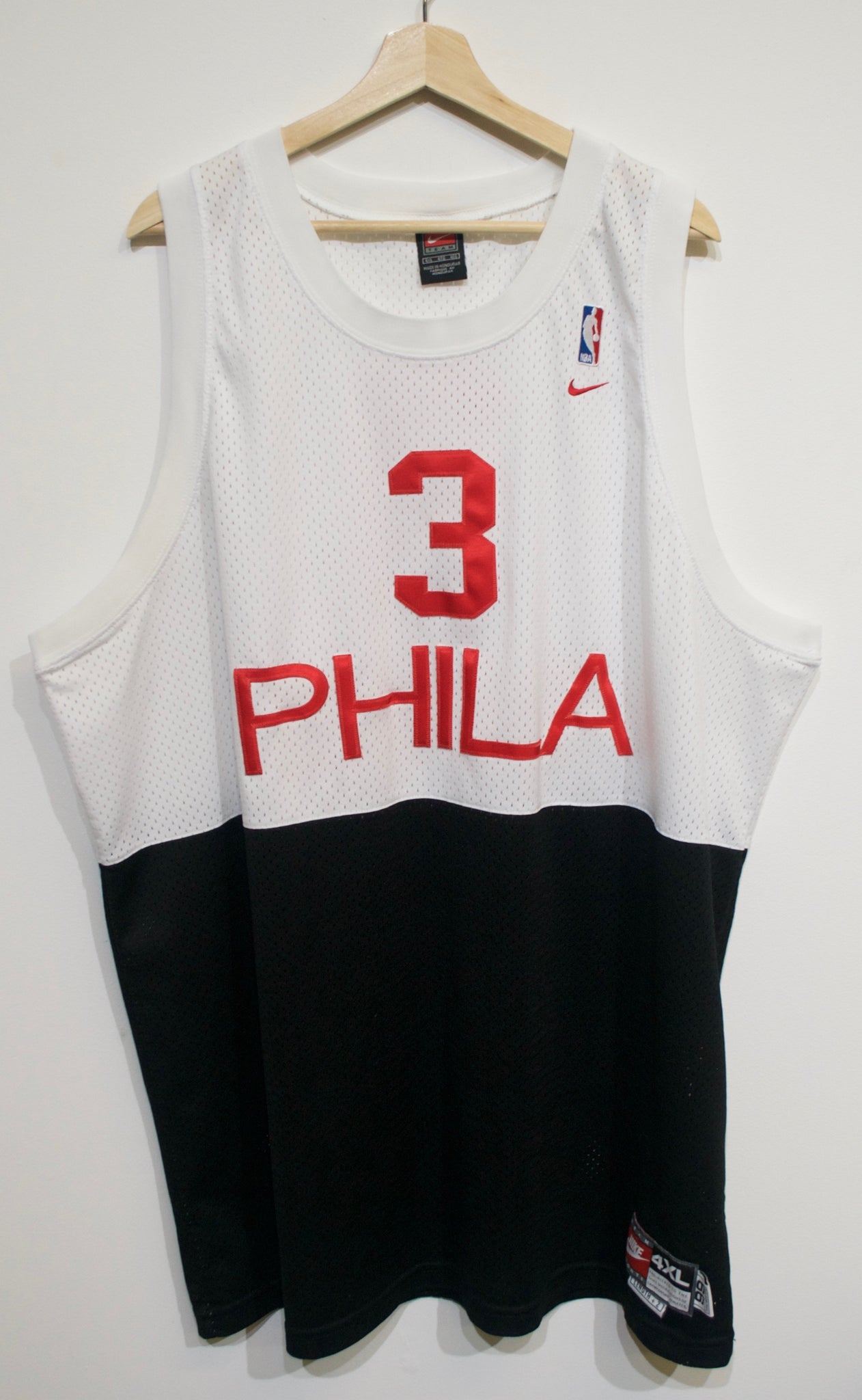 iverson sixers jersey white