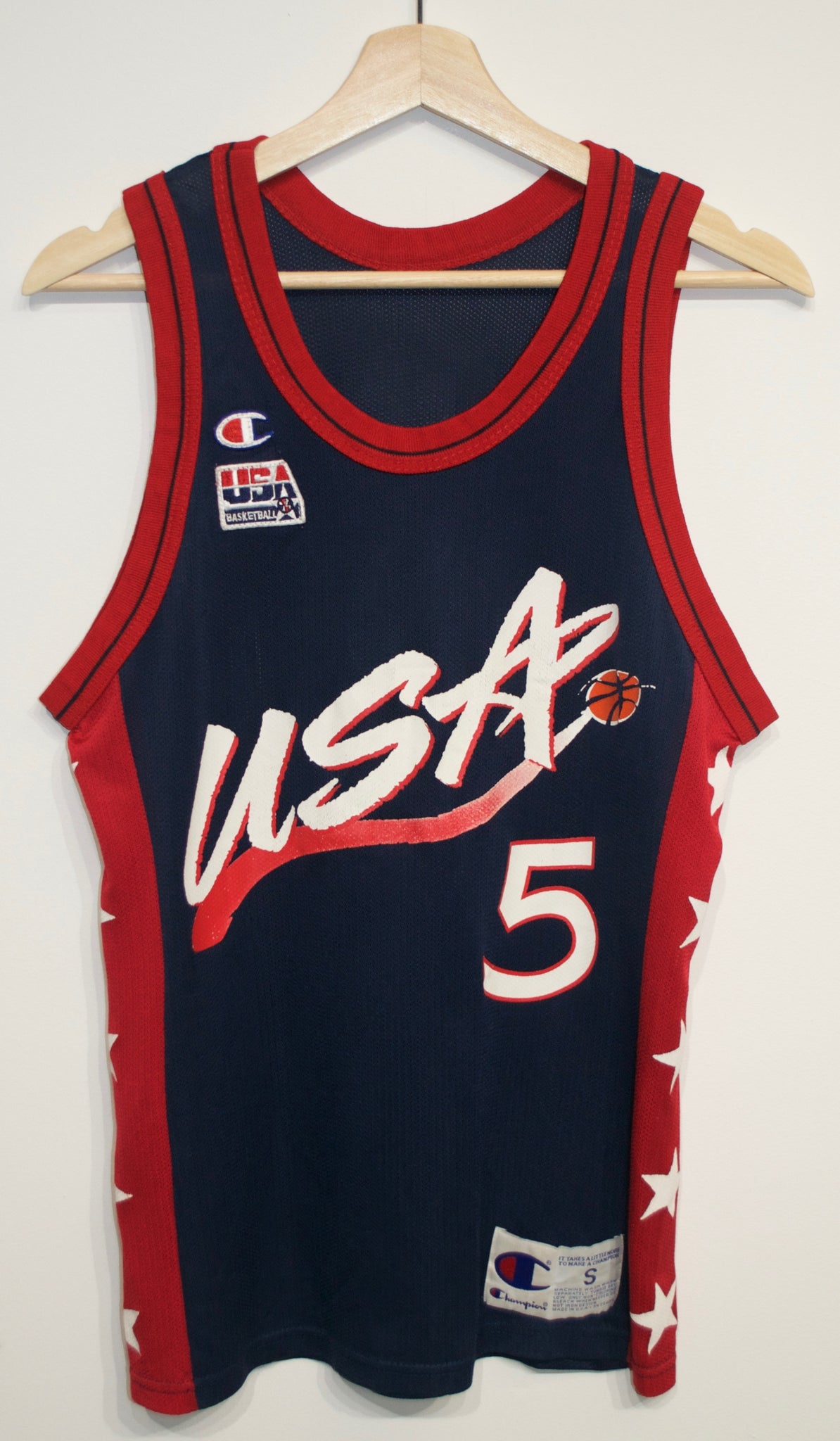 Grant Hill Team USA Jersey sz 36/S – First Team Vintage