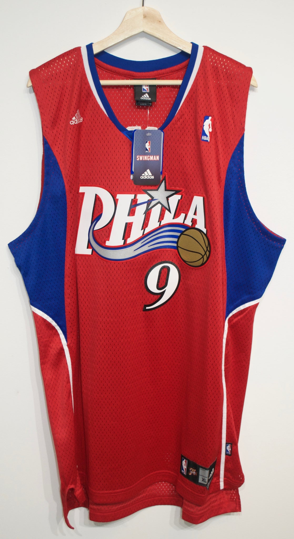 00's Andre Iguodala Philadelphia 76ers Adidas NBA Jersey Youth Size Large –  Rare VNTG