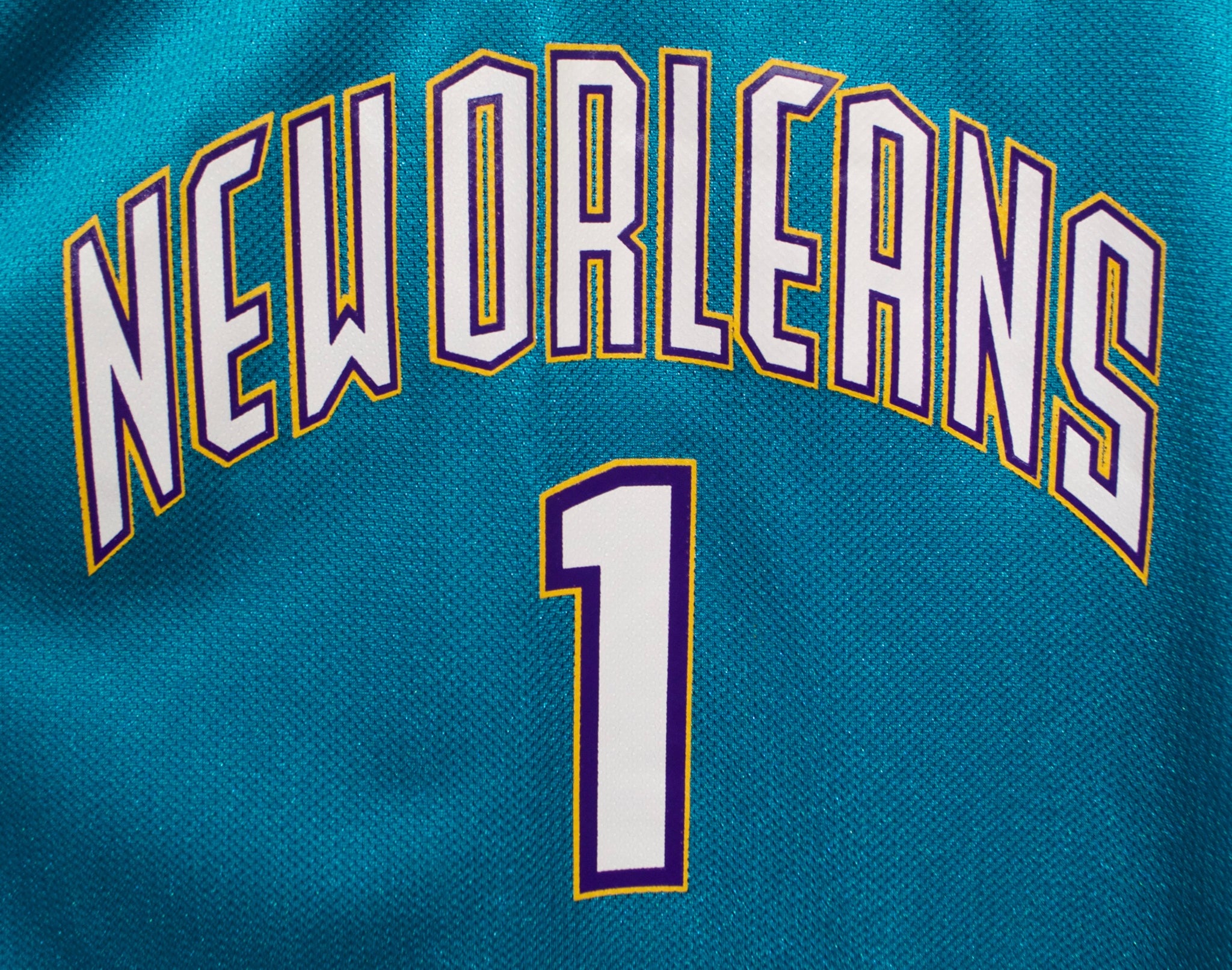 yellow new orleans hornets jersey