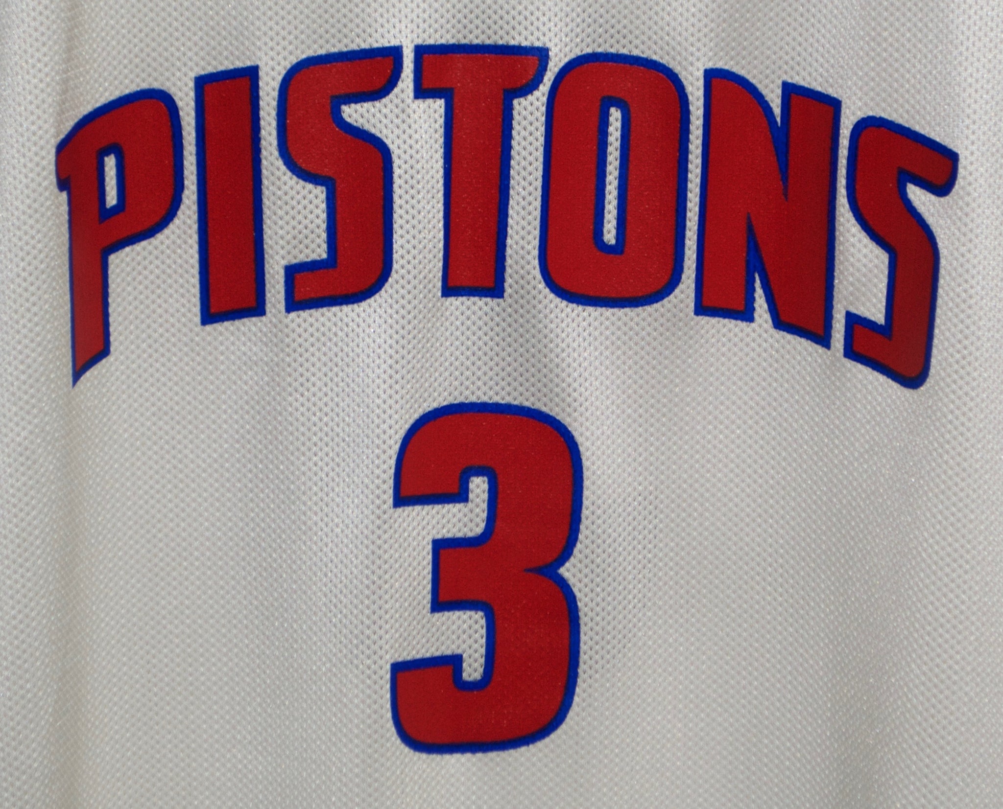 Detroit Pistons #3 BEN WALLACE Jersey Reebok NBA Authentics White Large