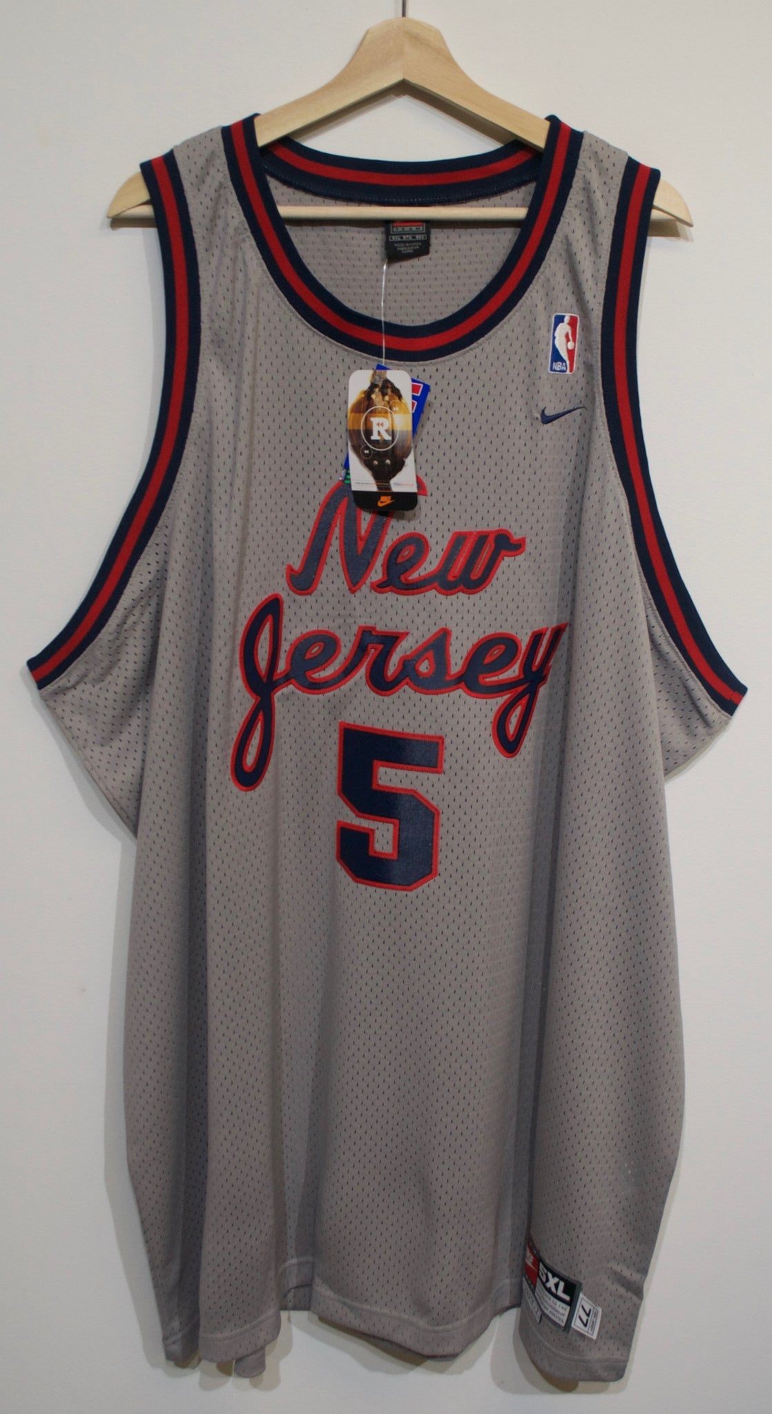 Jason Kidd #5 New Jersey Nets Swingman NBA Throwback Jersey, Nike