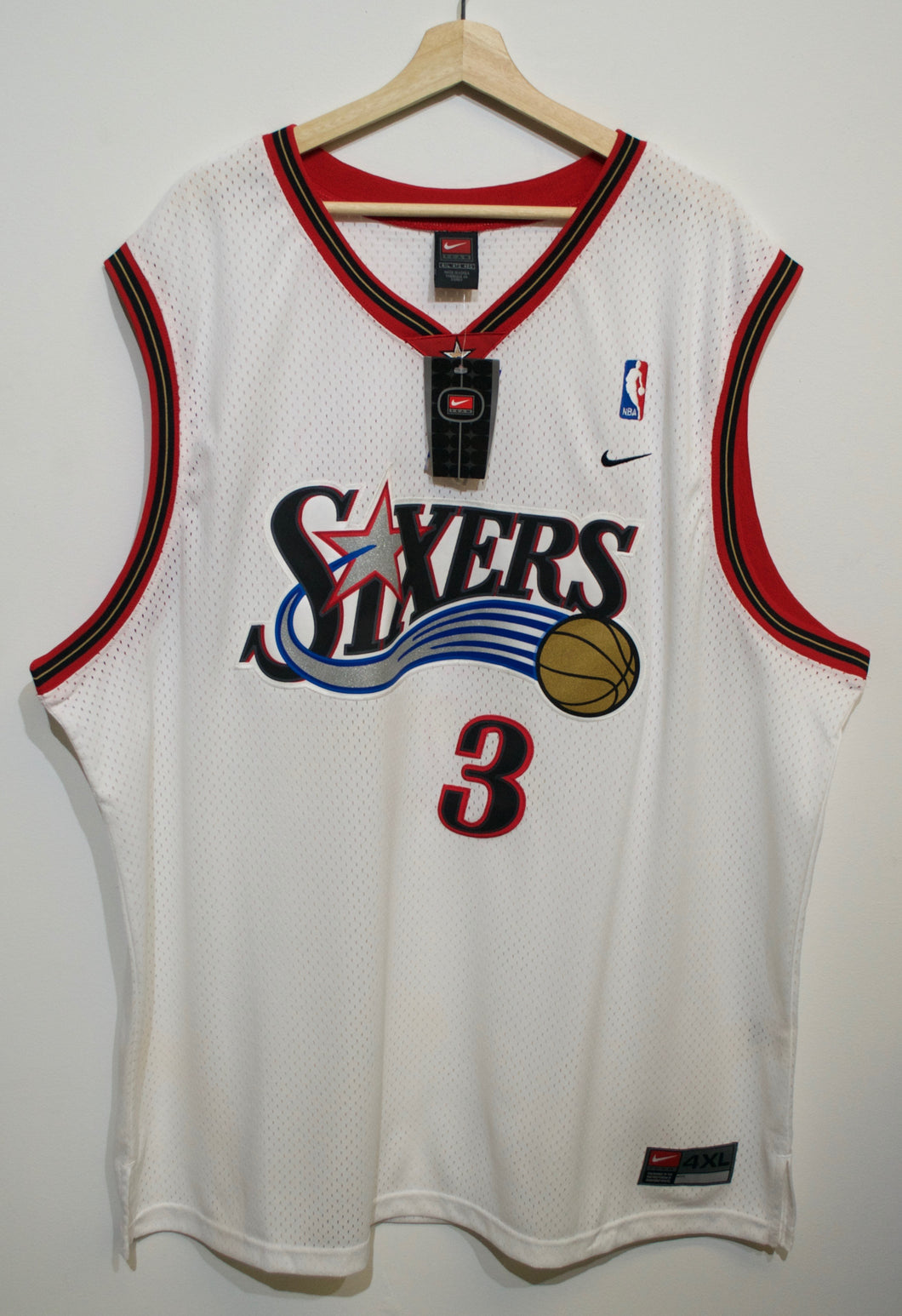 Allen Iverson Sixers Jersey sz 4XL New w. Tags