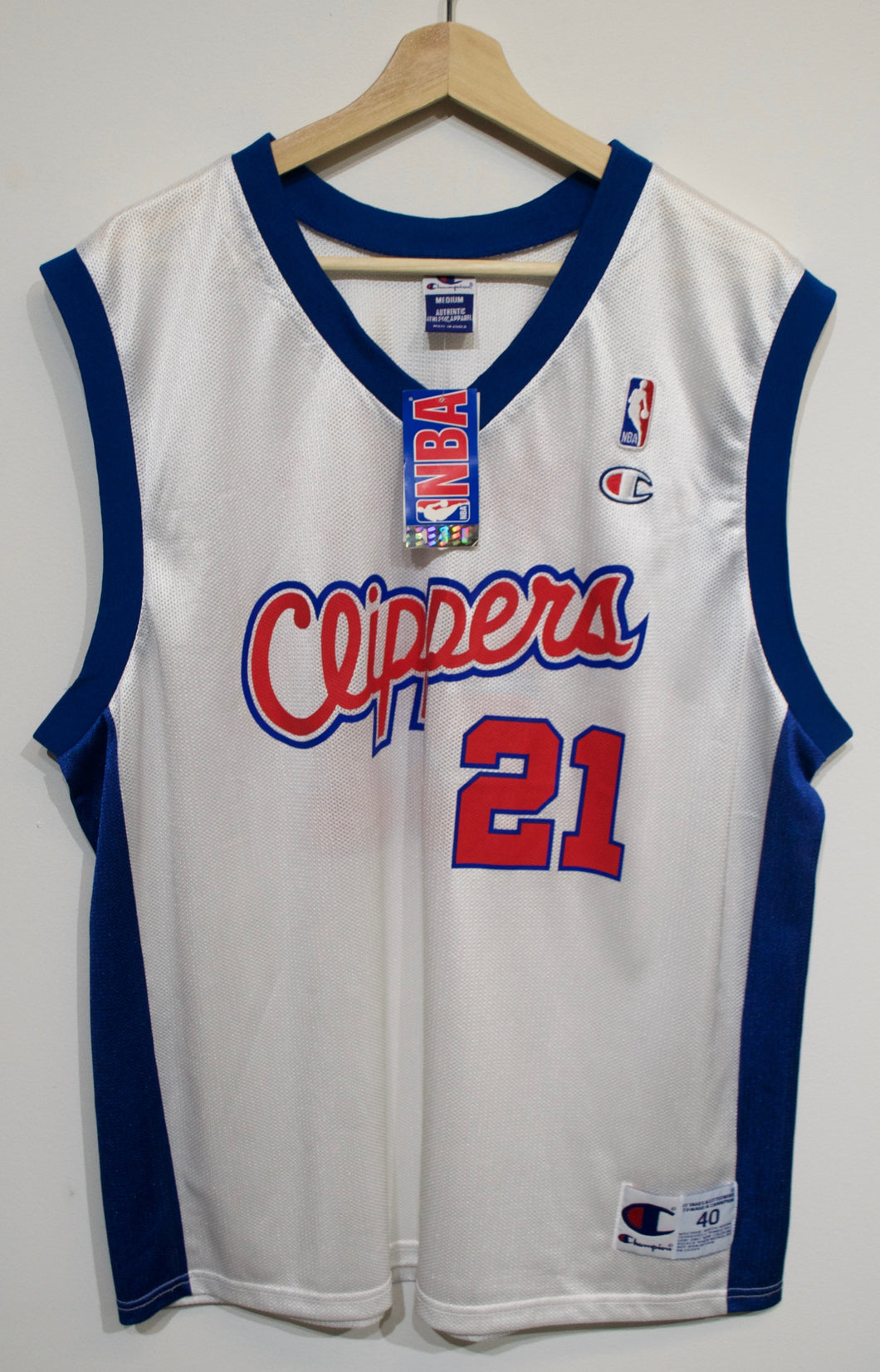 Darius Miles Clippers Jersey sz 40/M New w. Tags