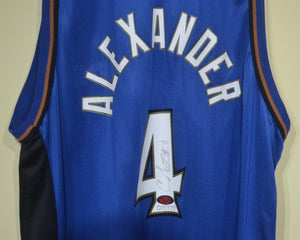 Courtney Alexander Wizards Jersey sz 48/XL Signed