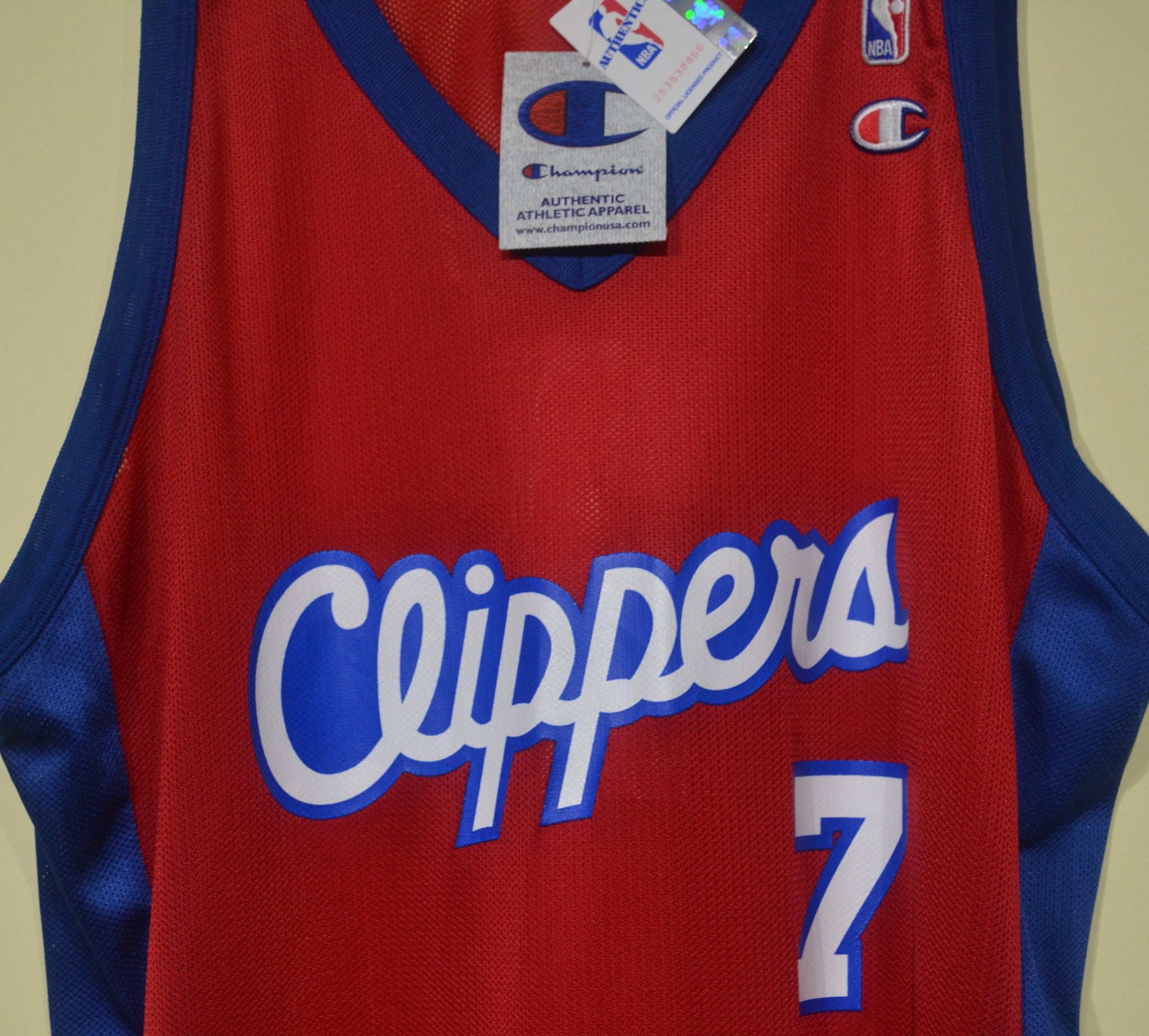 Vtg#7 LAMAR ODOM Los Angeles Clippers NBA Champion Authentic